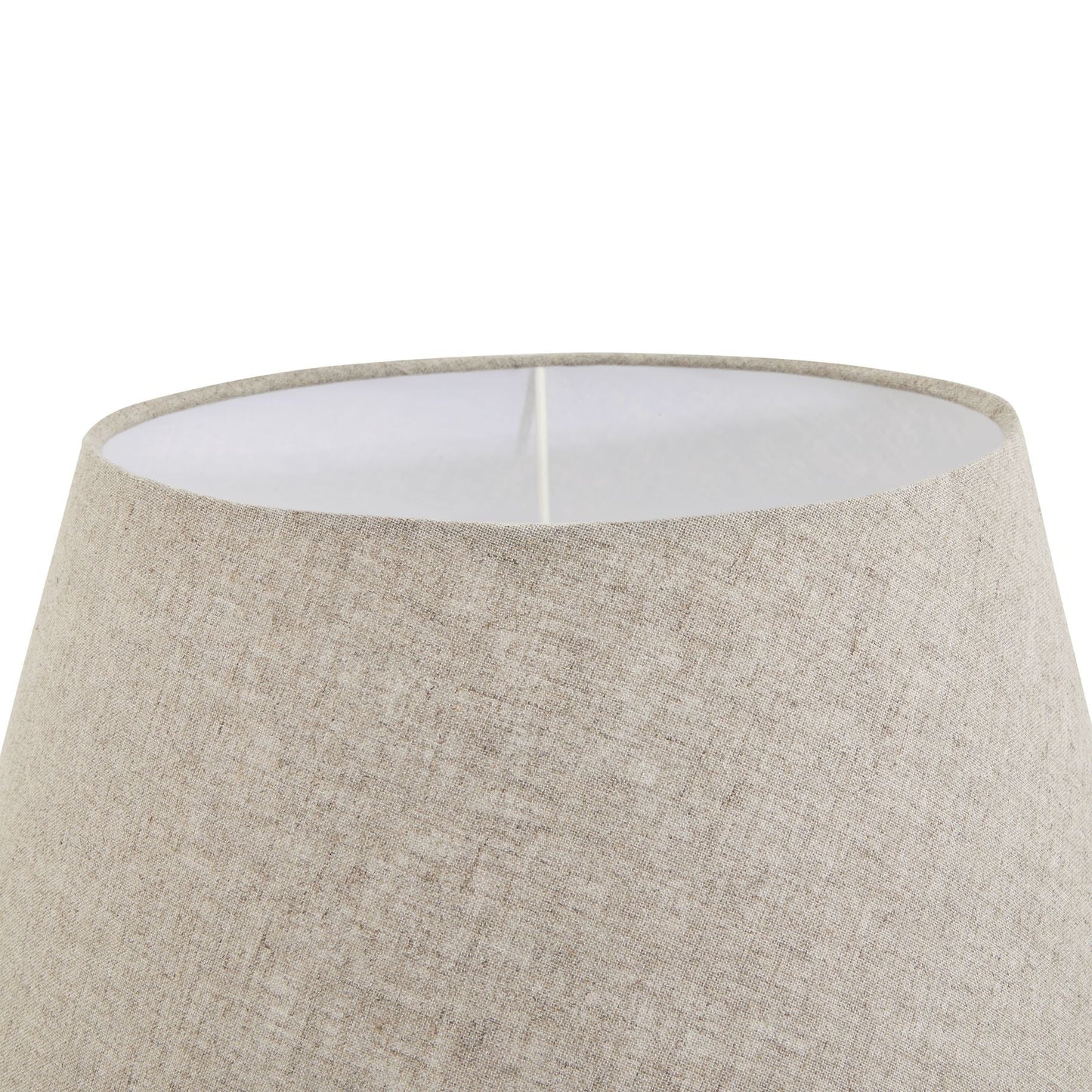 Amalfi Grey Pillar Table Lamp With Linen Shade