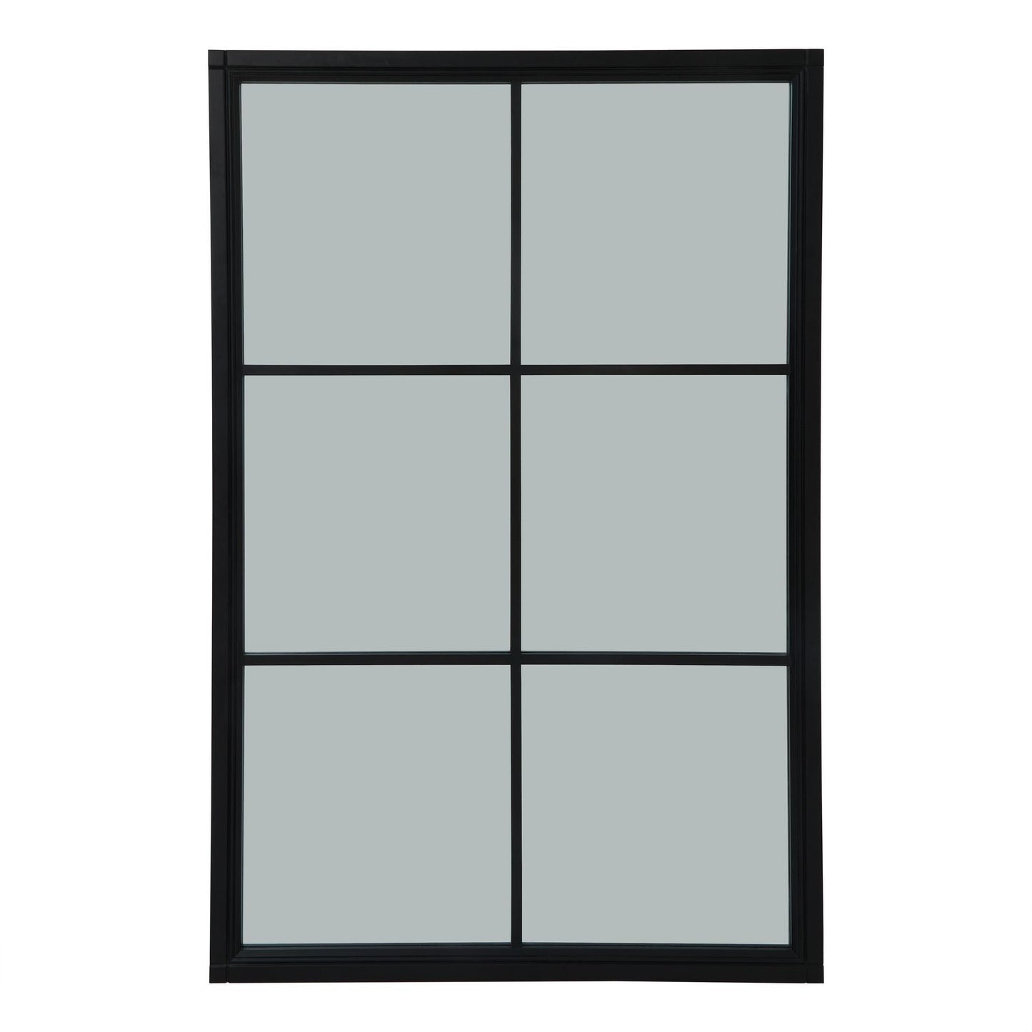 Black Wood XL Window Mirror