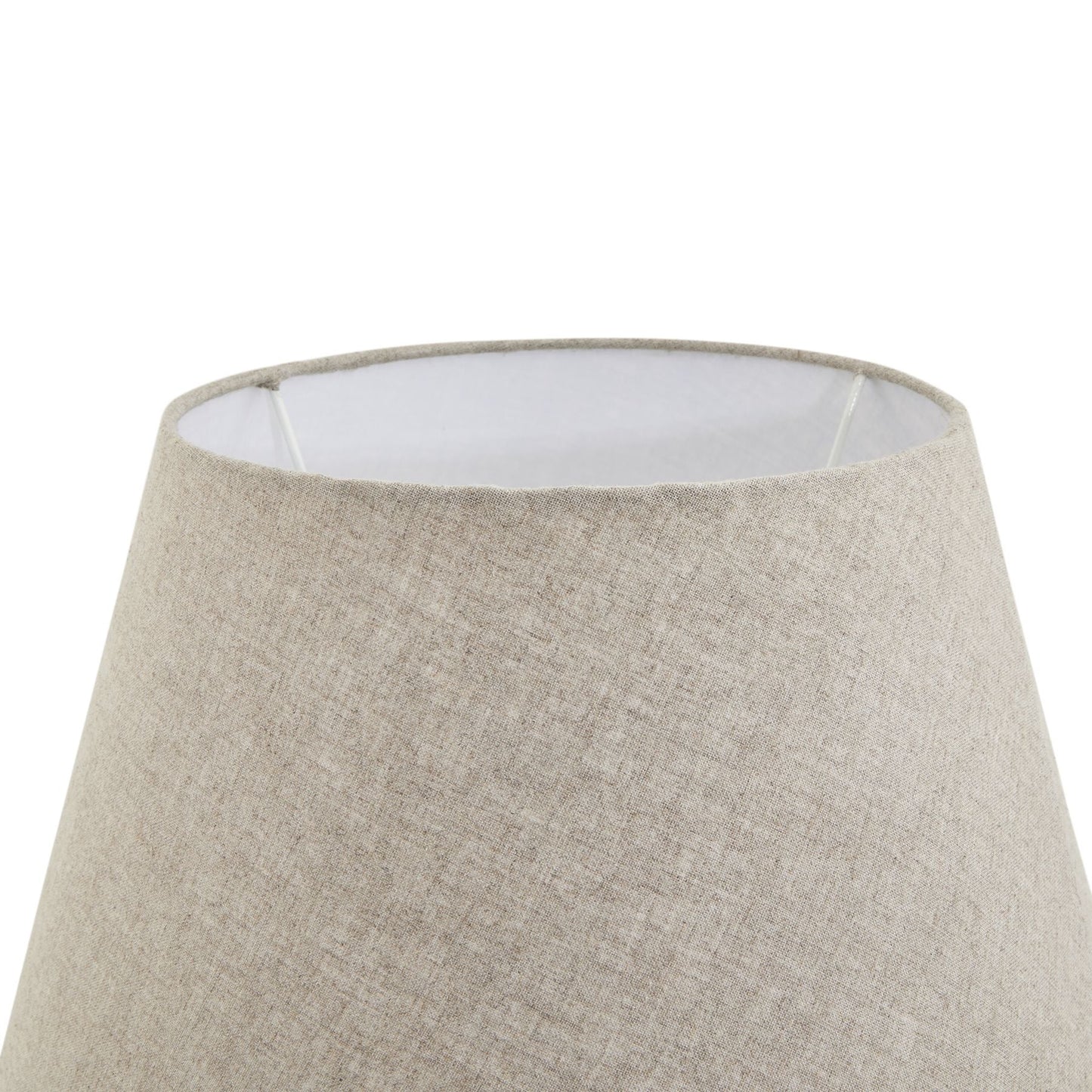 Darcy Antique White Candlestick Table Lamp With Linen Shade