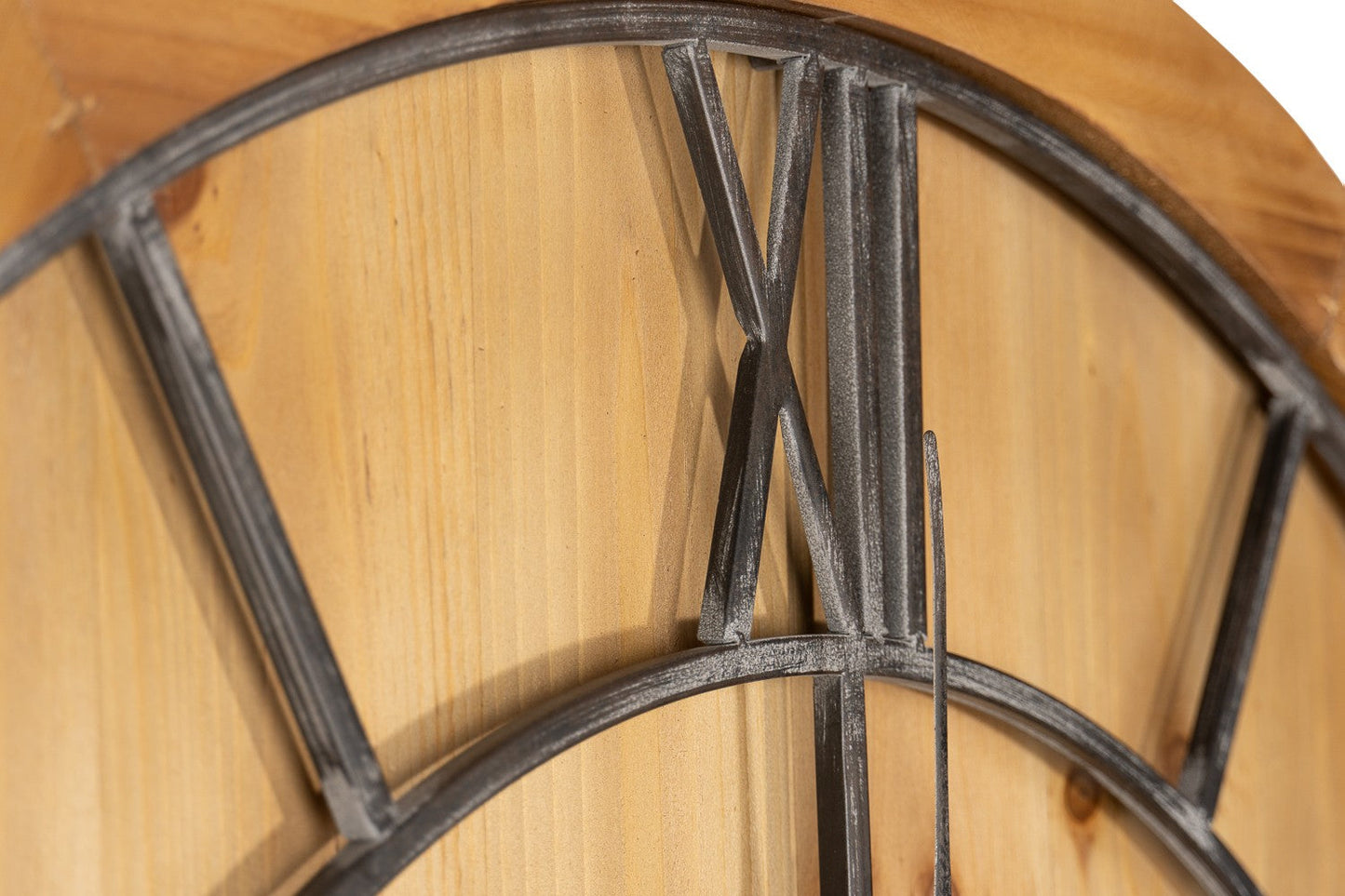 Williston Large Round Wooden Wall Clock